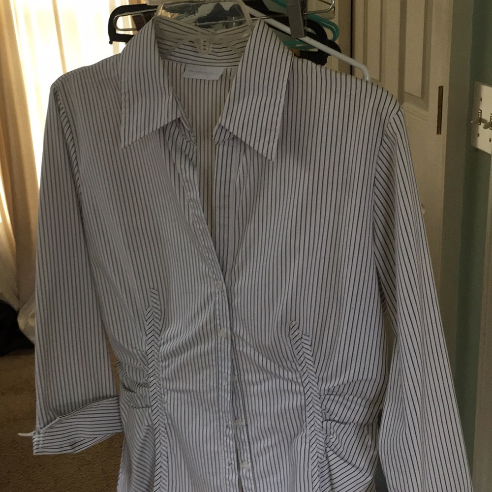 New York & Co. striped blouse